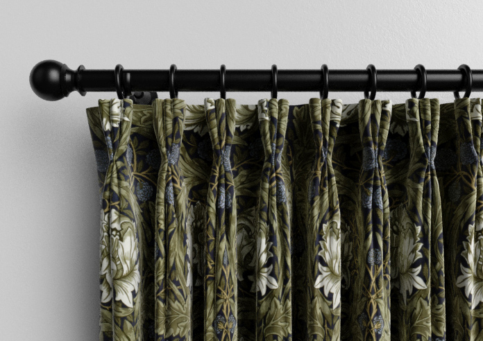 William Morris African Marigold Velvet, Cornflower - Made to Measure Curtains - Image 11